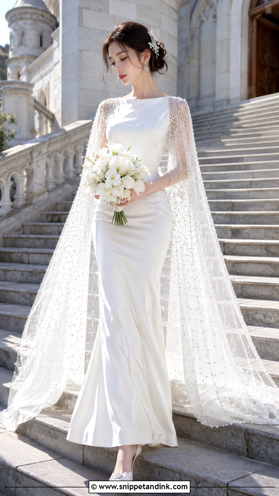 Cape Manhwa Wedding Dress - Snippet and Ink - 20 Manhwa Wedding Dress Ideas