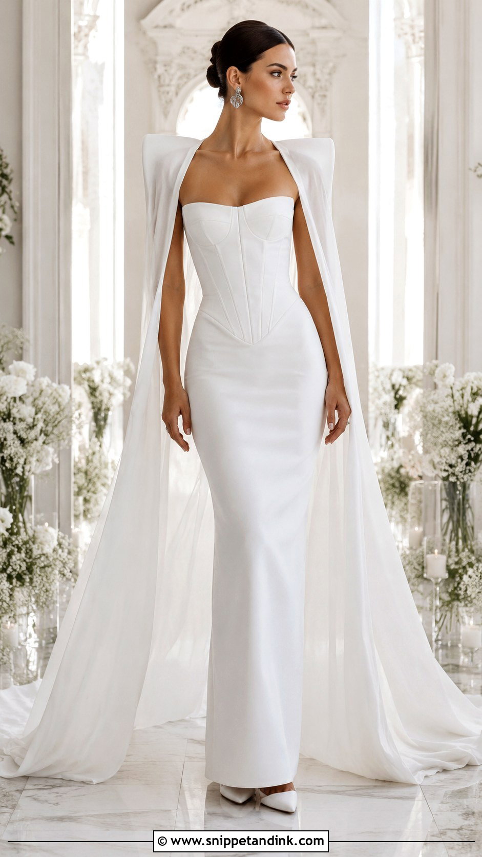Cape Mugler Wedding Dress - Snippet and Ink - 20 Mugler Wedding Dress Ideas