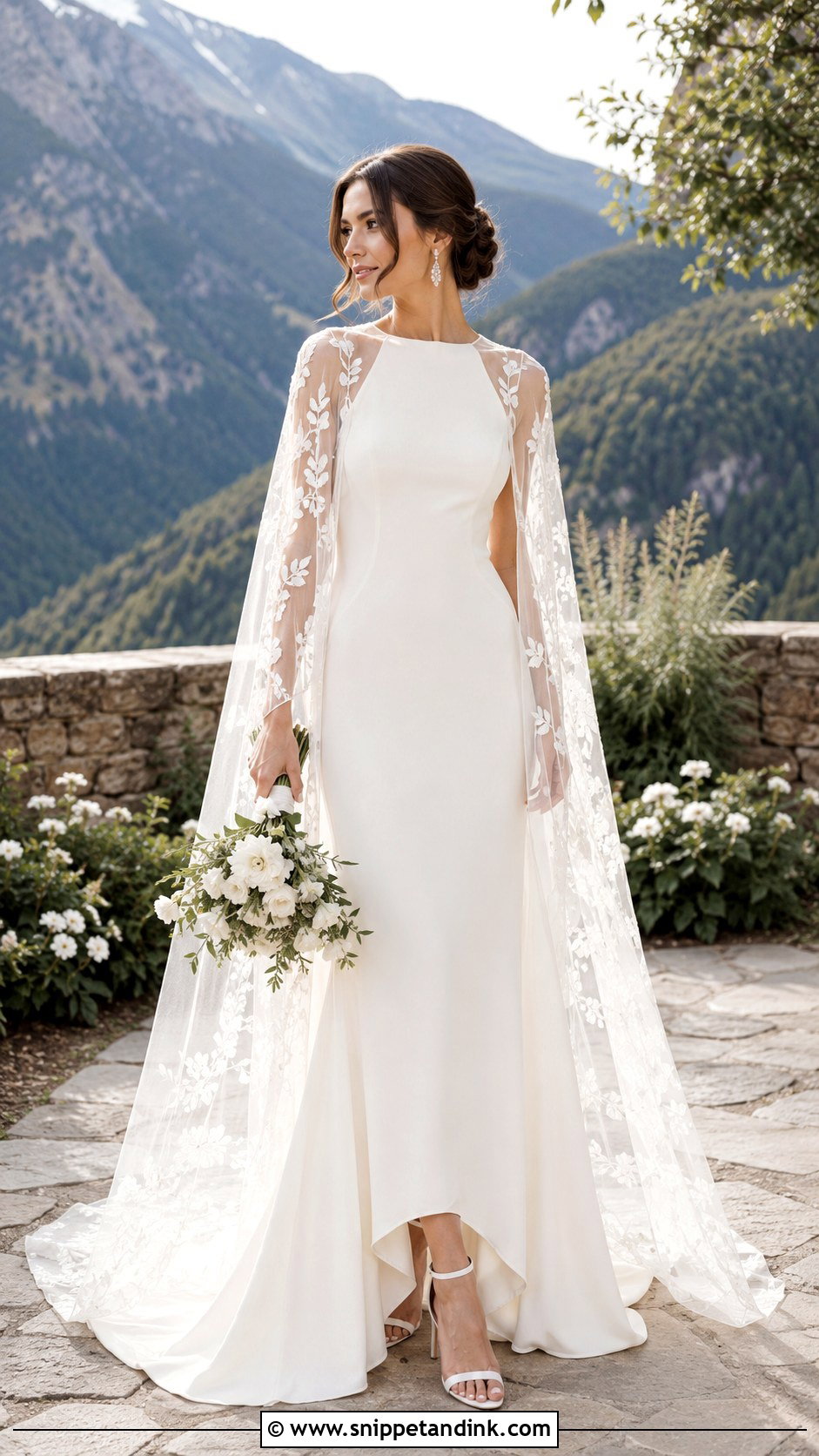 Cape Nature Wedding Dress - Snippet and Ink - 25 Nature Wedding Dress Ideas