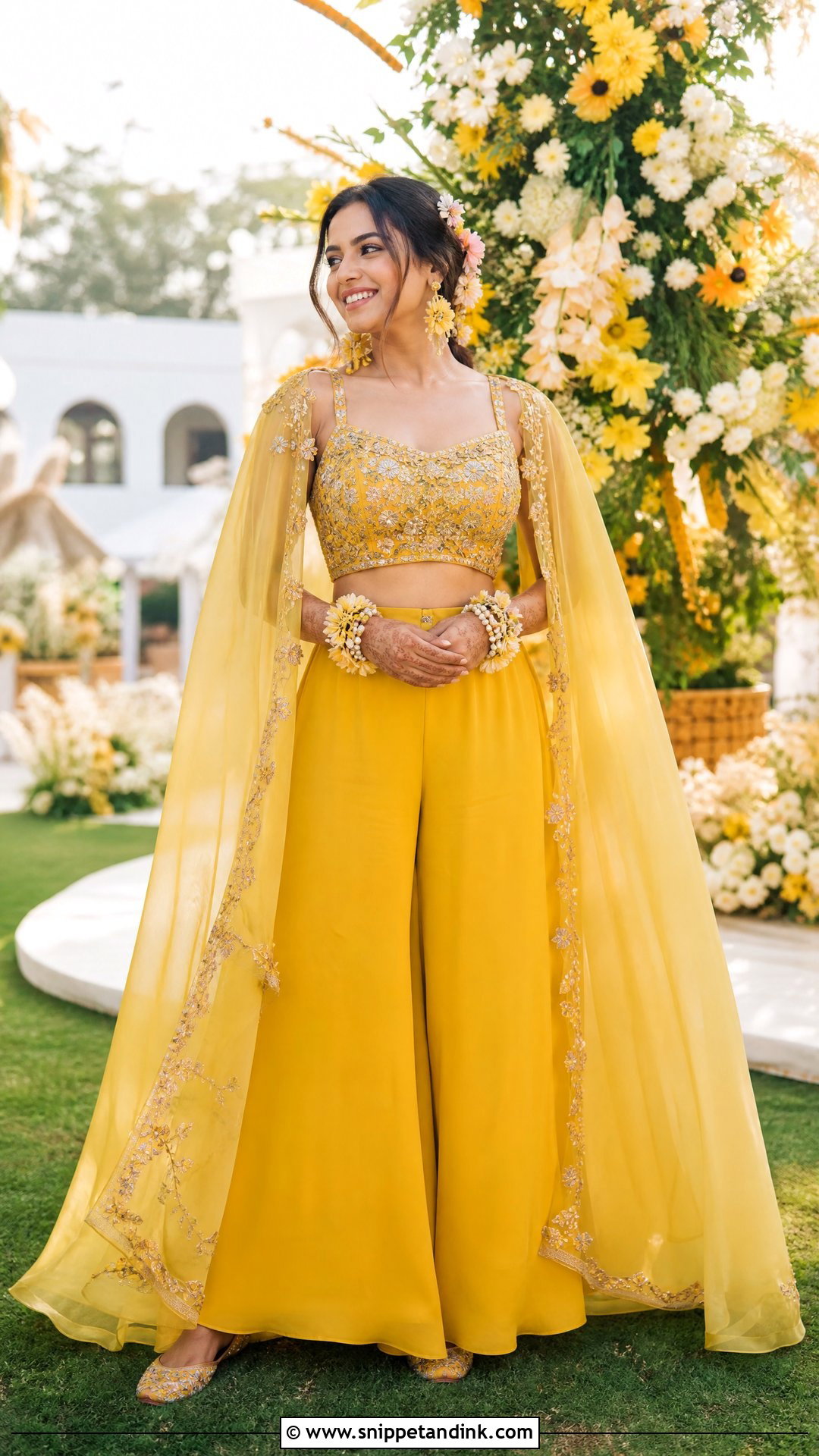 Cape Pithi Outfit For Bride - Snippet and Ink - 25 Pithi Outfit Brides Ideas