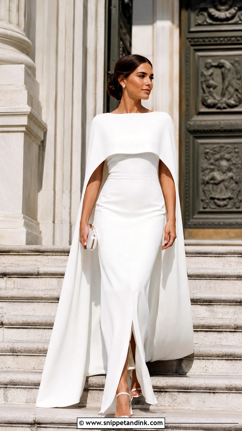 Cape Registry Wedding Dress - Snippet and Ink - 25 Registry Wedding Dress Ideas