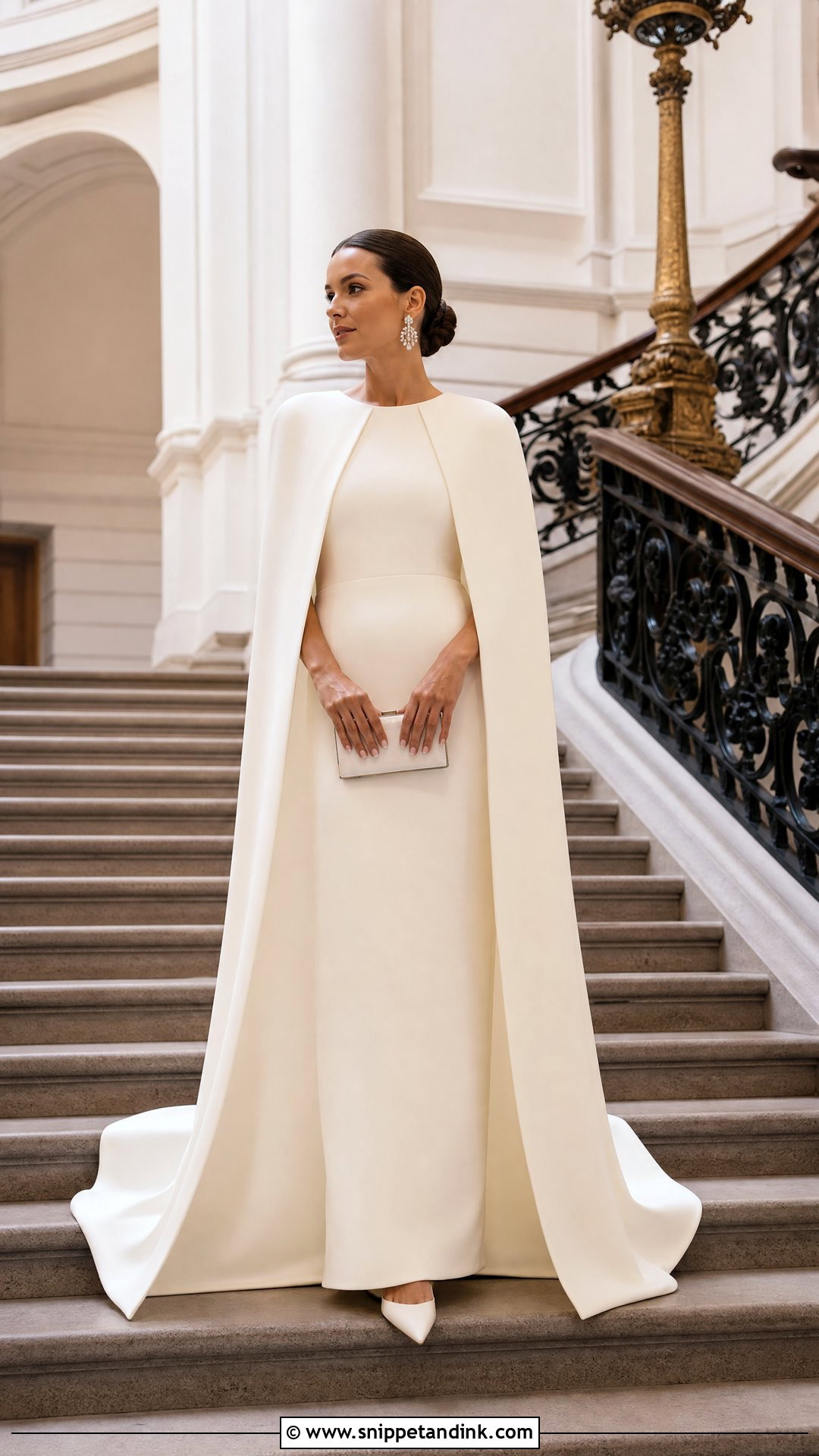 Cape Robe Wedding Dress - Snippet and Ink - 20 Robe Wedding Dress Ideas