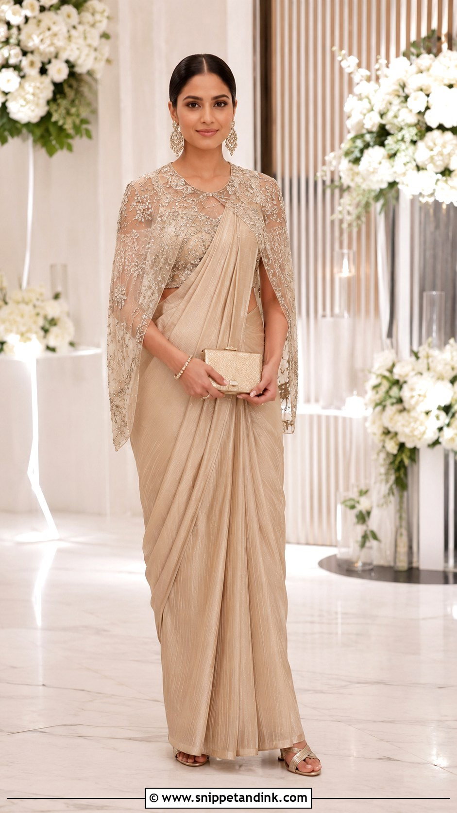 Cape Saree Wedding Outfit - Snippet and Ink - 25 New Indian Wedding Dress Ideas