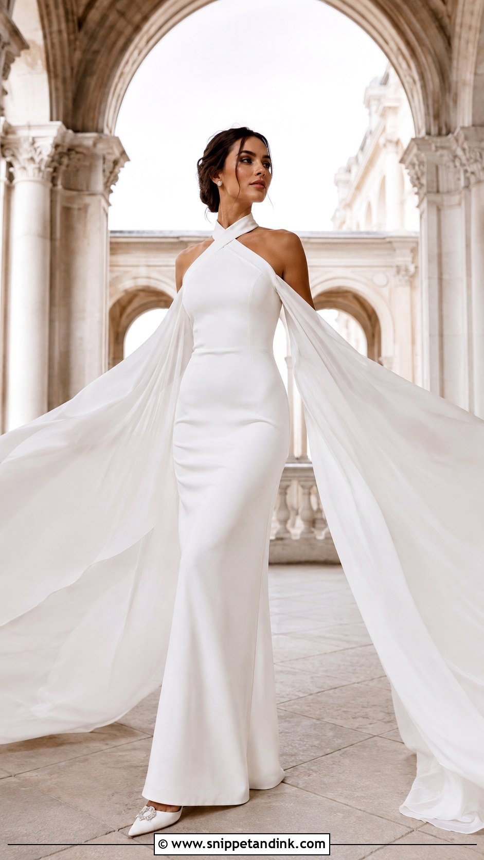 Cape Scarf Wedding Dress - Snippet and Ink - 20 Wedding Dresses with Scarf