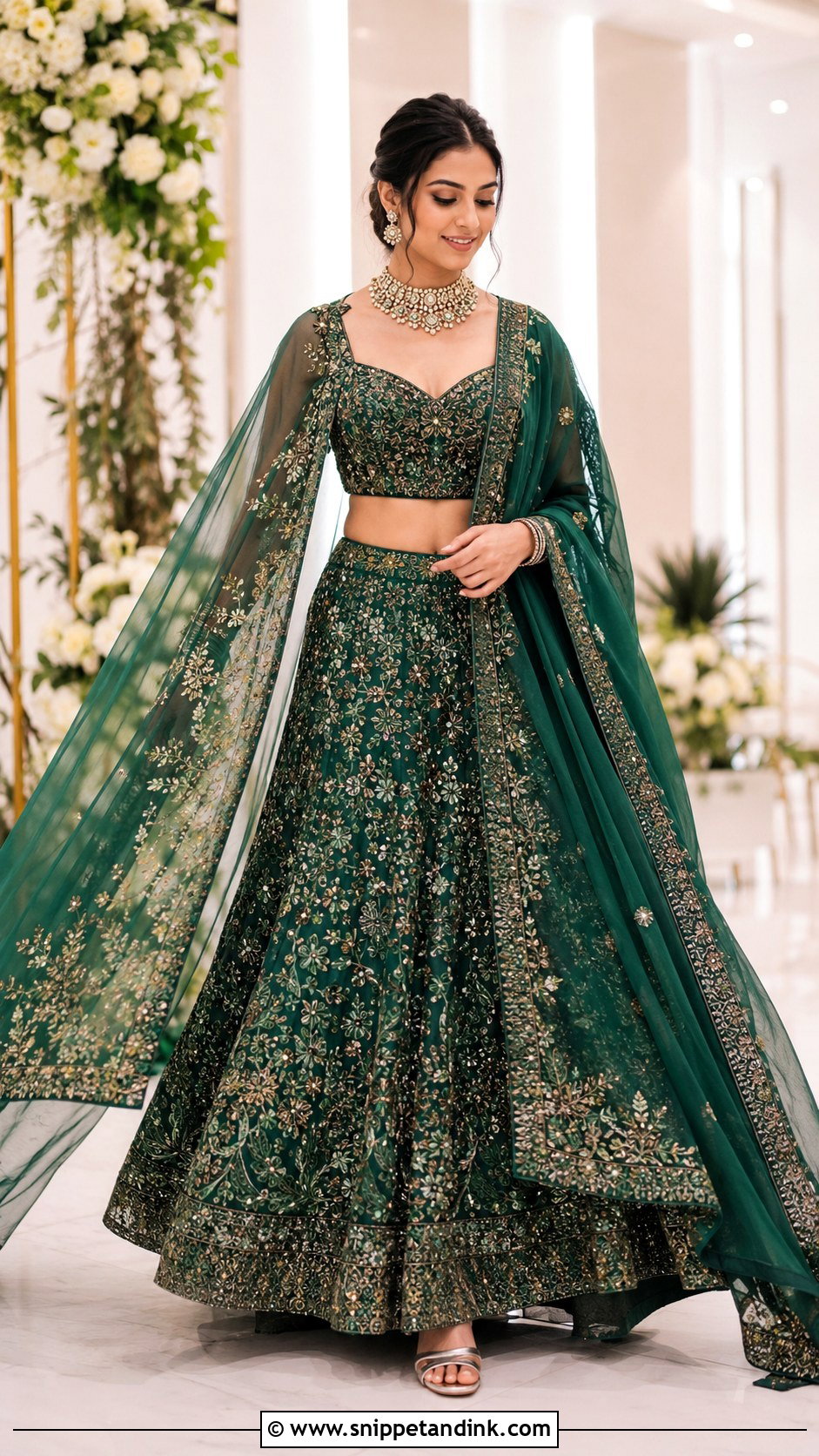 Cape Sleeve Bridal Blouse - Snippet and Ink - 20 Bridal Blouse Sleeve Designs