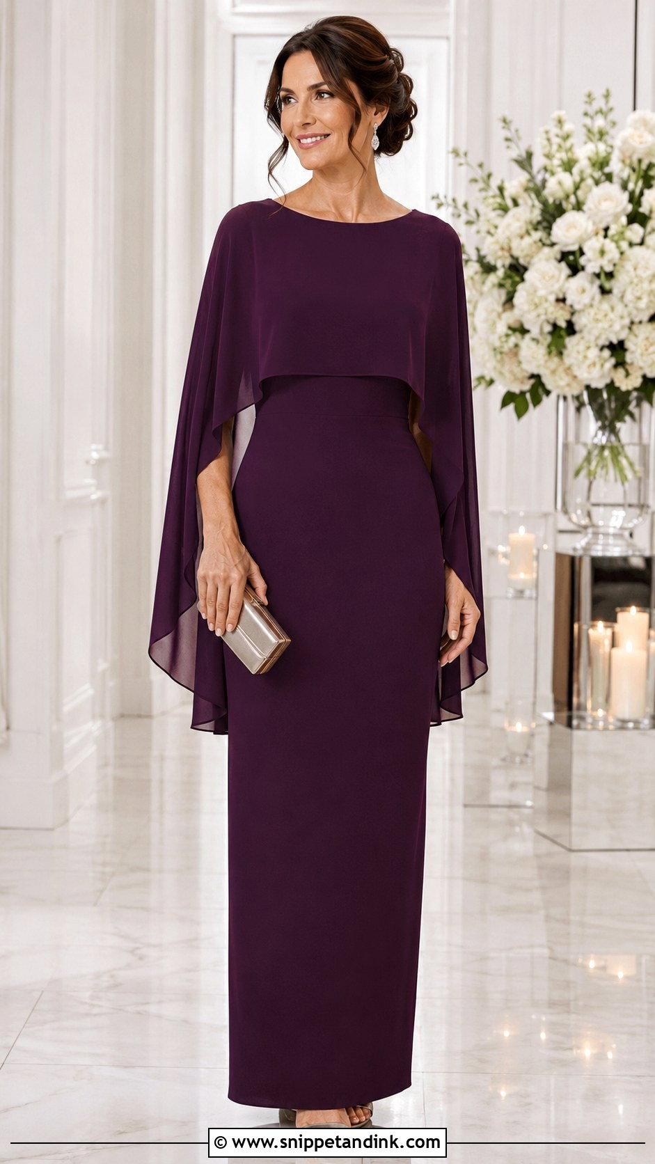 Cape Sleeve MOB Dress - Snippet and Ink - 30 Mob Dresses