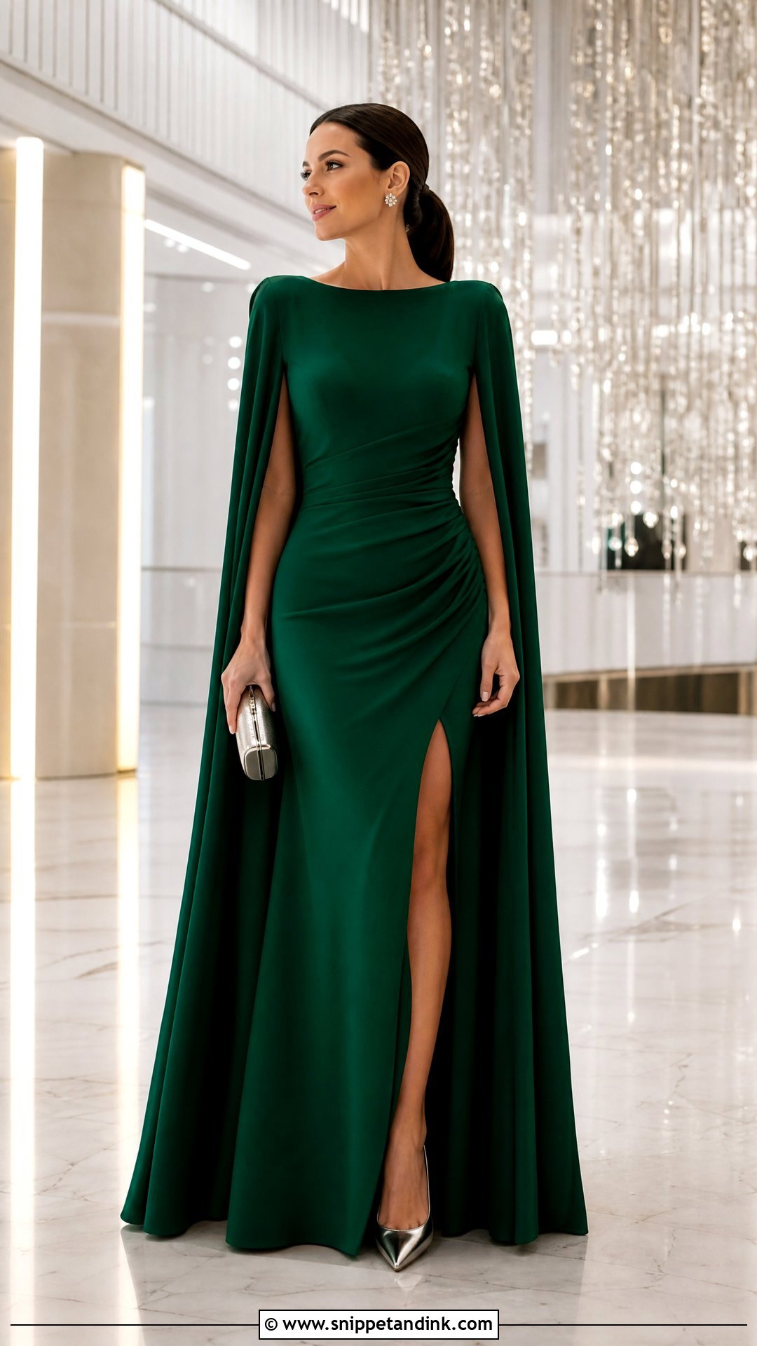 Cape Sleeve Sister of the Bride Dress - Snippet and Ink - 20 Sister of the Bride Wedding Dresses
