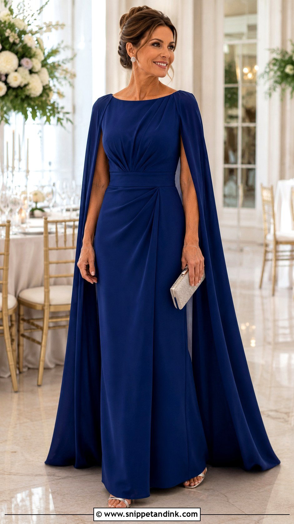Cape Sleeve Sister of the Bride Gown - Snippet and Ink - 20 Dress Sister of the Bride Ideas