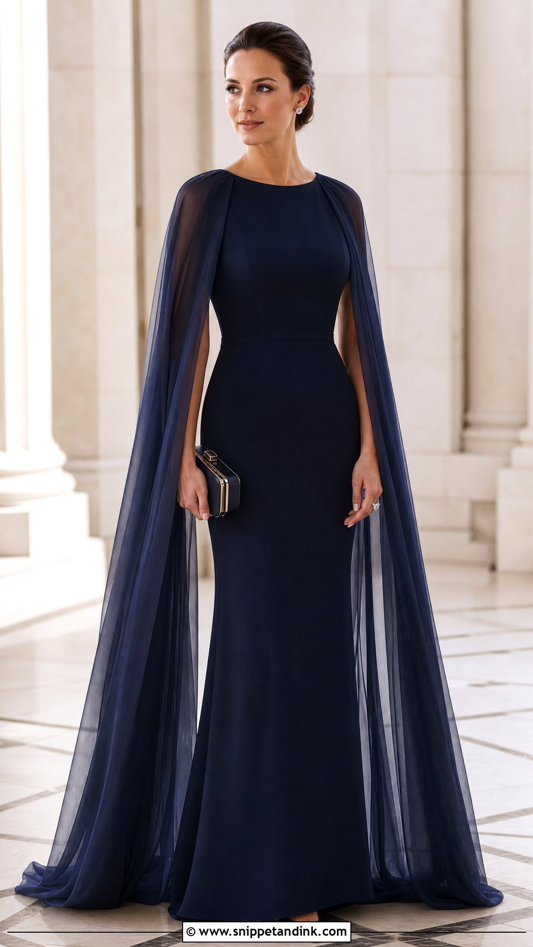 Cape Sleeve Tulle Gown - Snippet and Ink - 20 Tulle Gowns