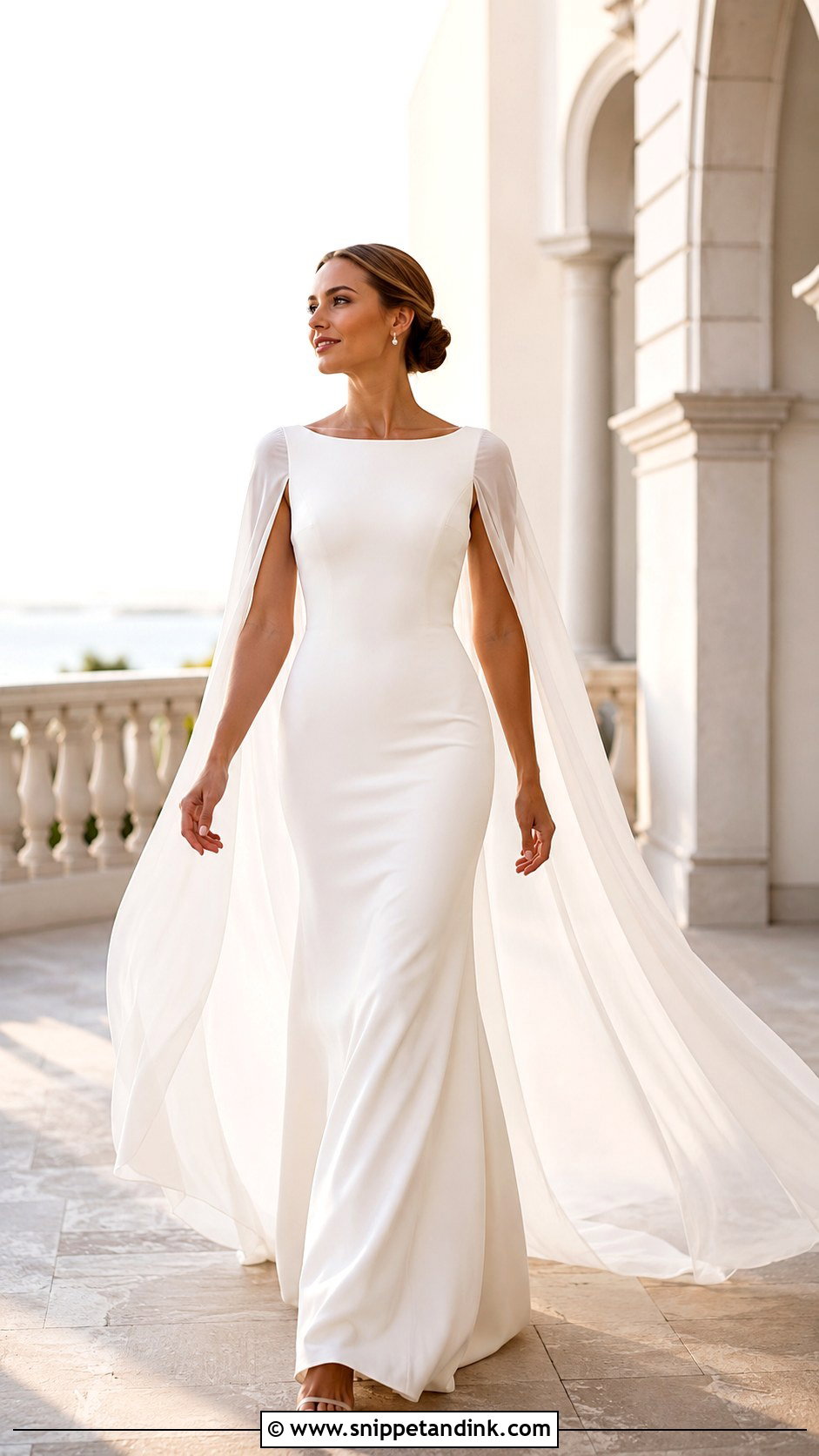 Cape Sleeve Wedding Dress - Snippet and Ink - 20 Hot Wedding Dress Ideas