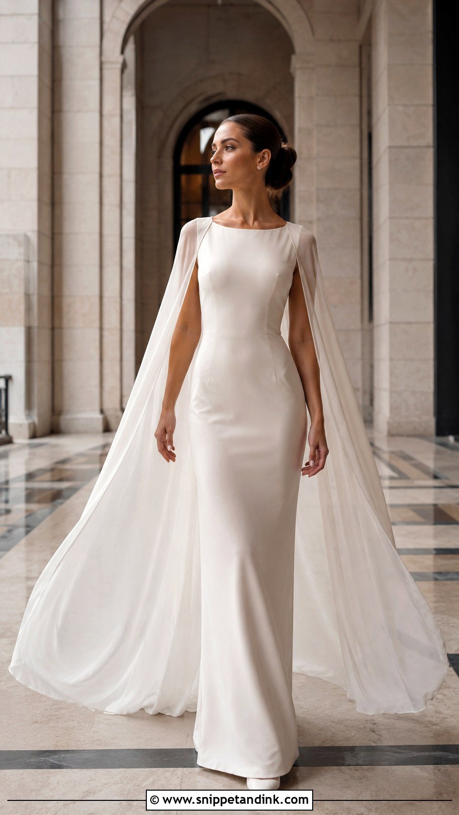 Cape Sleeve Wedding Dress - Snippet and Ink - 20 Classy Wedding Dress Inspiration Ideas
