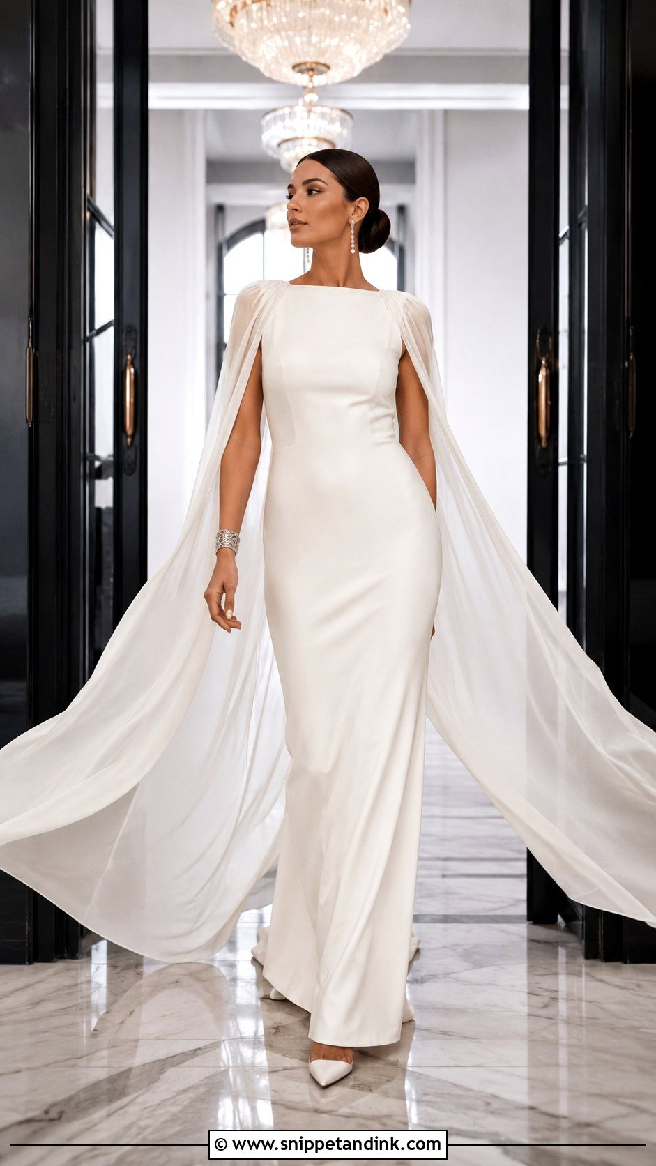 Cape Sleeve Wedding Dress - Snippet and Ink - 20 Funky Wedding Dress Ideas