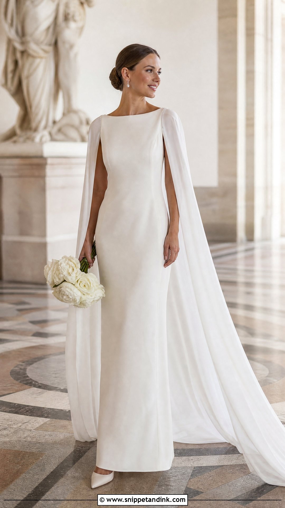 Cape Sleeve Wedding Dress - Snippet and Ink - 20 The Wedding Dress Ideas