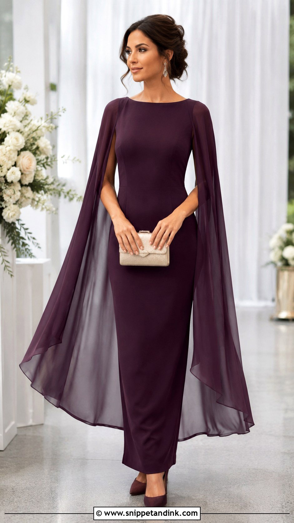 Cape Sleeve Wedding Frock - Snippet and Ink - 20 Frock Design for Wedding Ideas