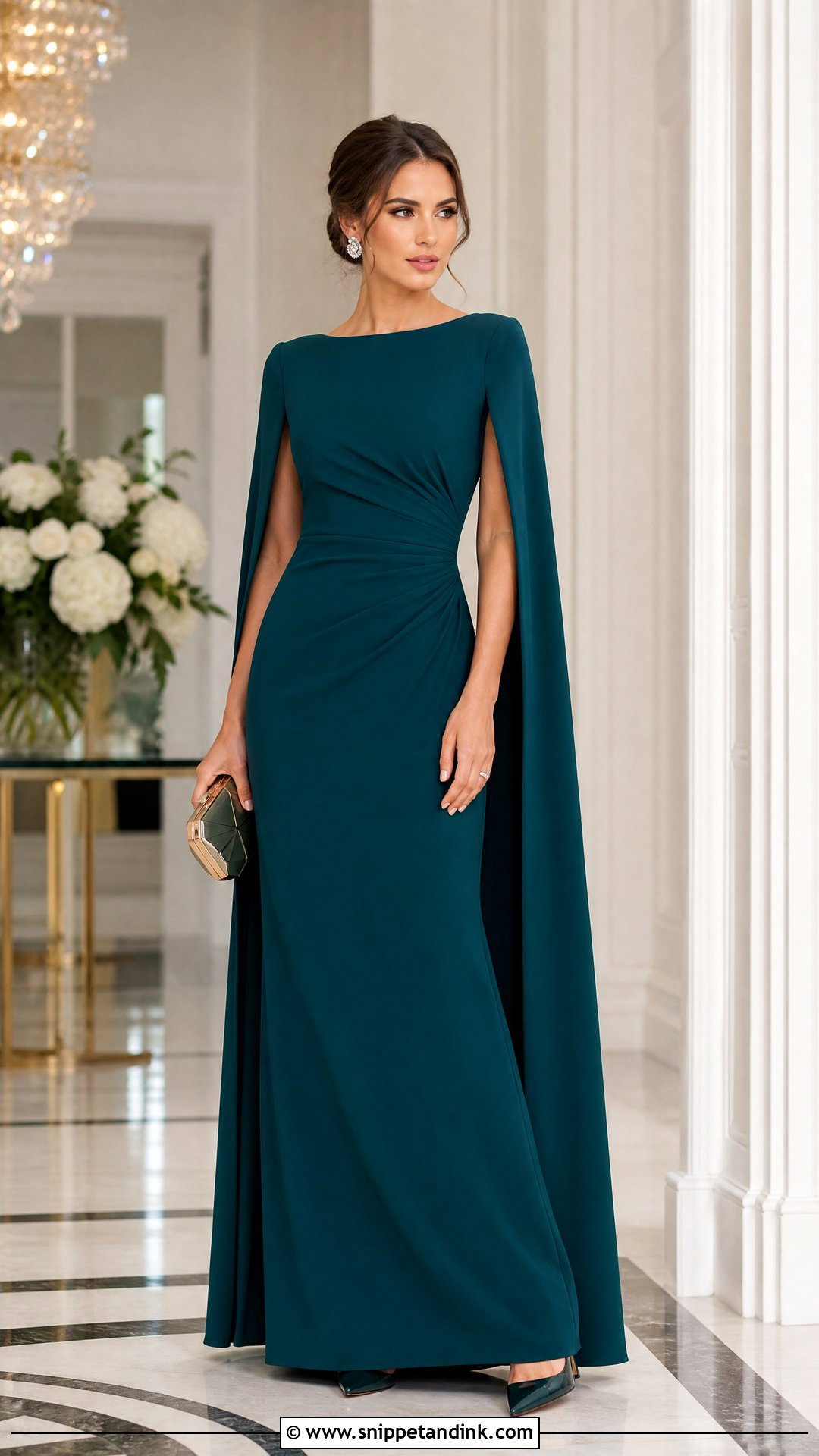 Cape Sleeve Wedding Party Dress - Snippet and Ink - 20 Wedding Dresses Party Dress