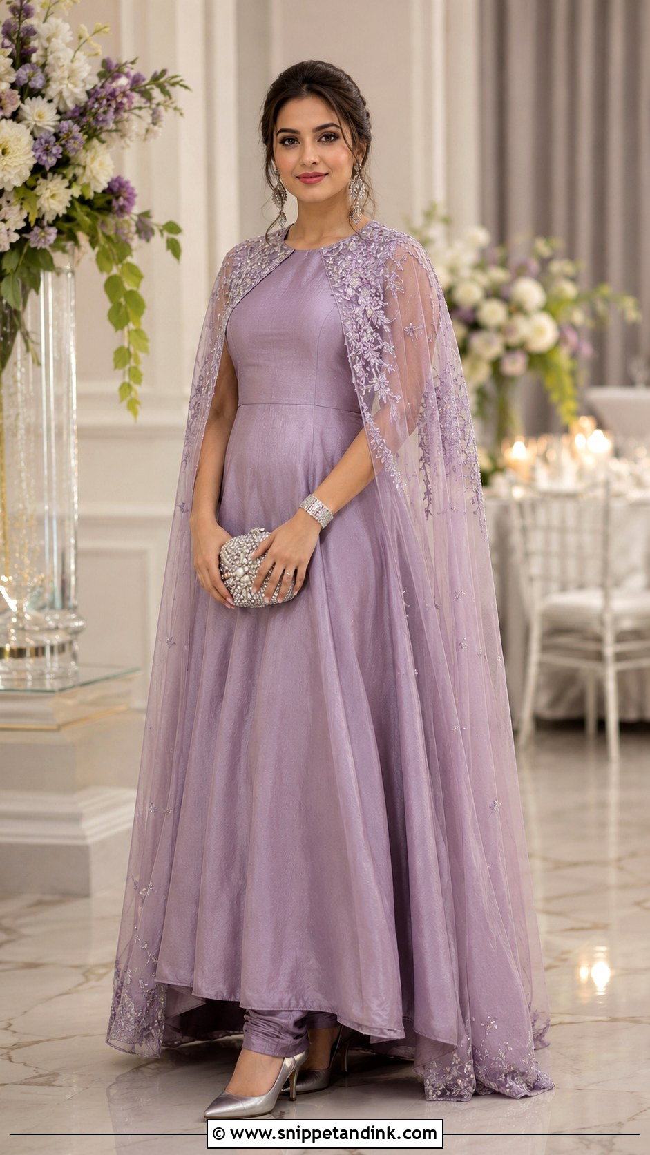 Cape Style Wedding Anarkali - Snippet and Ink - 20 Wedding Anarkali Ideas