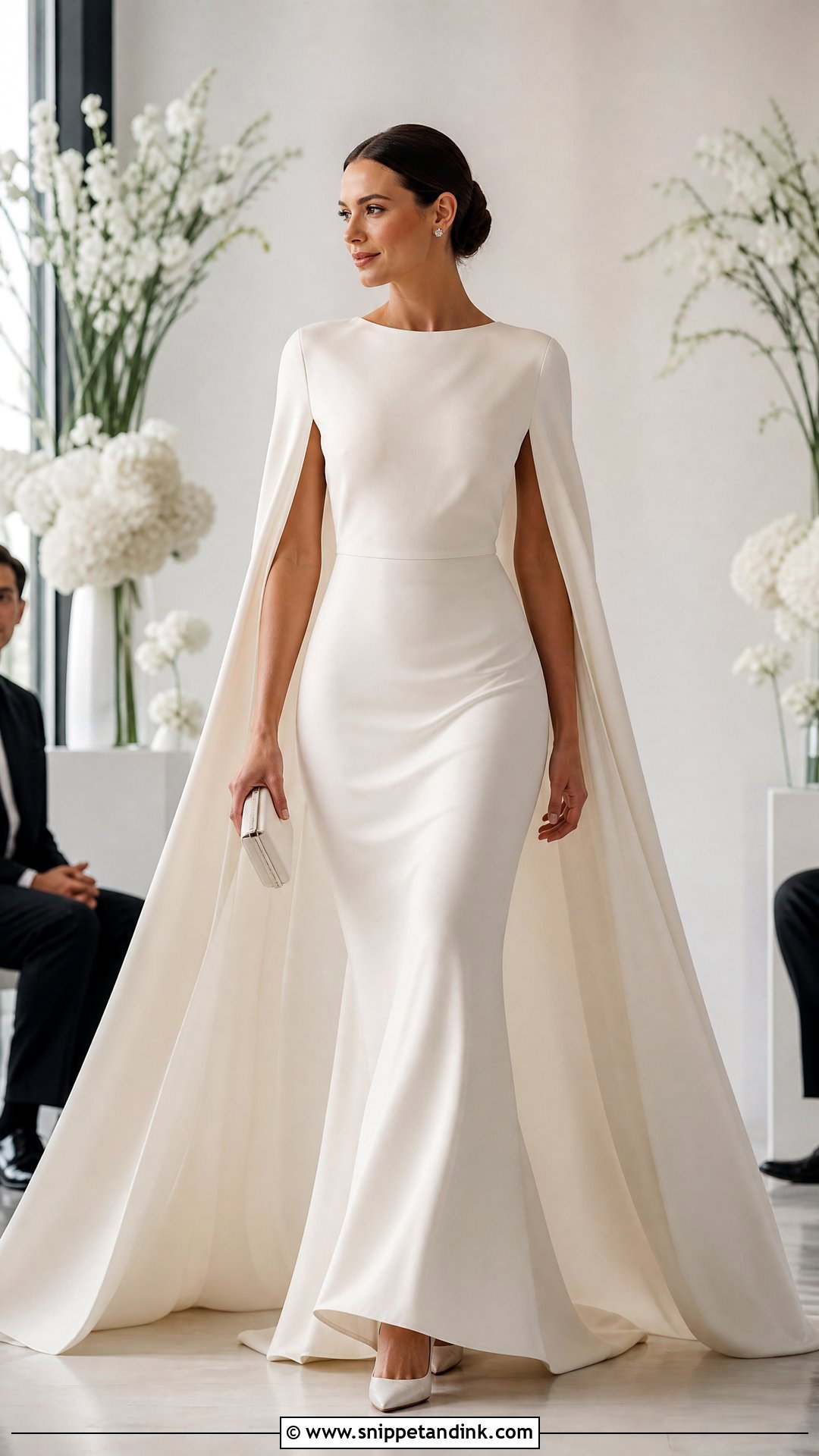 Cape Top With Fitted Wedding Skirt - Snippet and Ink - 20 Wedding Skirt Separate Ideas