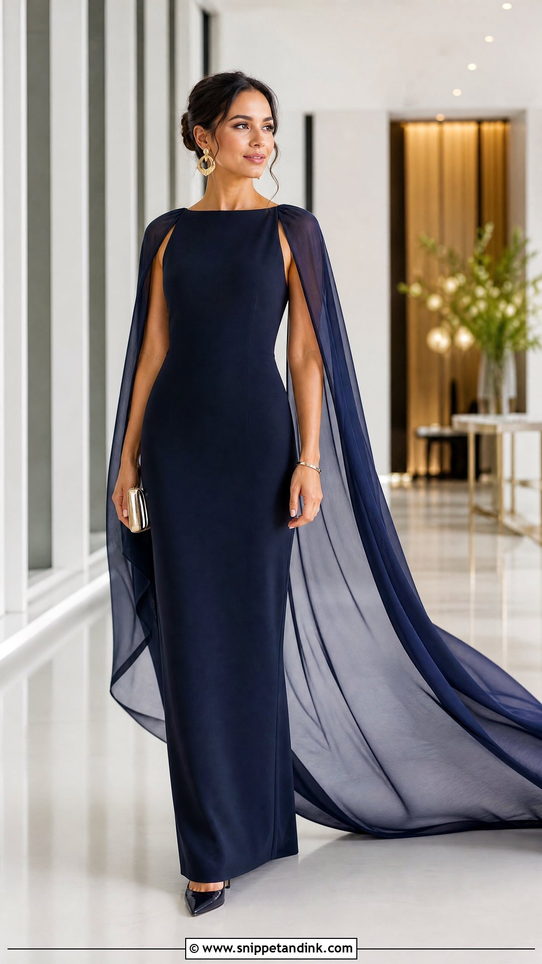 Cape Train Dress For Formal Events - Snippet and Ink - 25 Dress Train Ideas