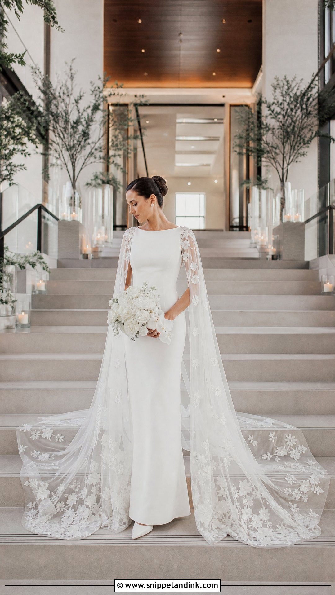 Cape Train Wedding Dress - Snippet and Ink - 25 Future Wedding Dress Ideas
