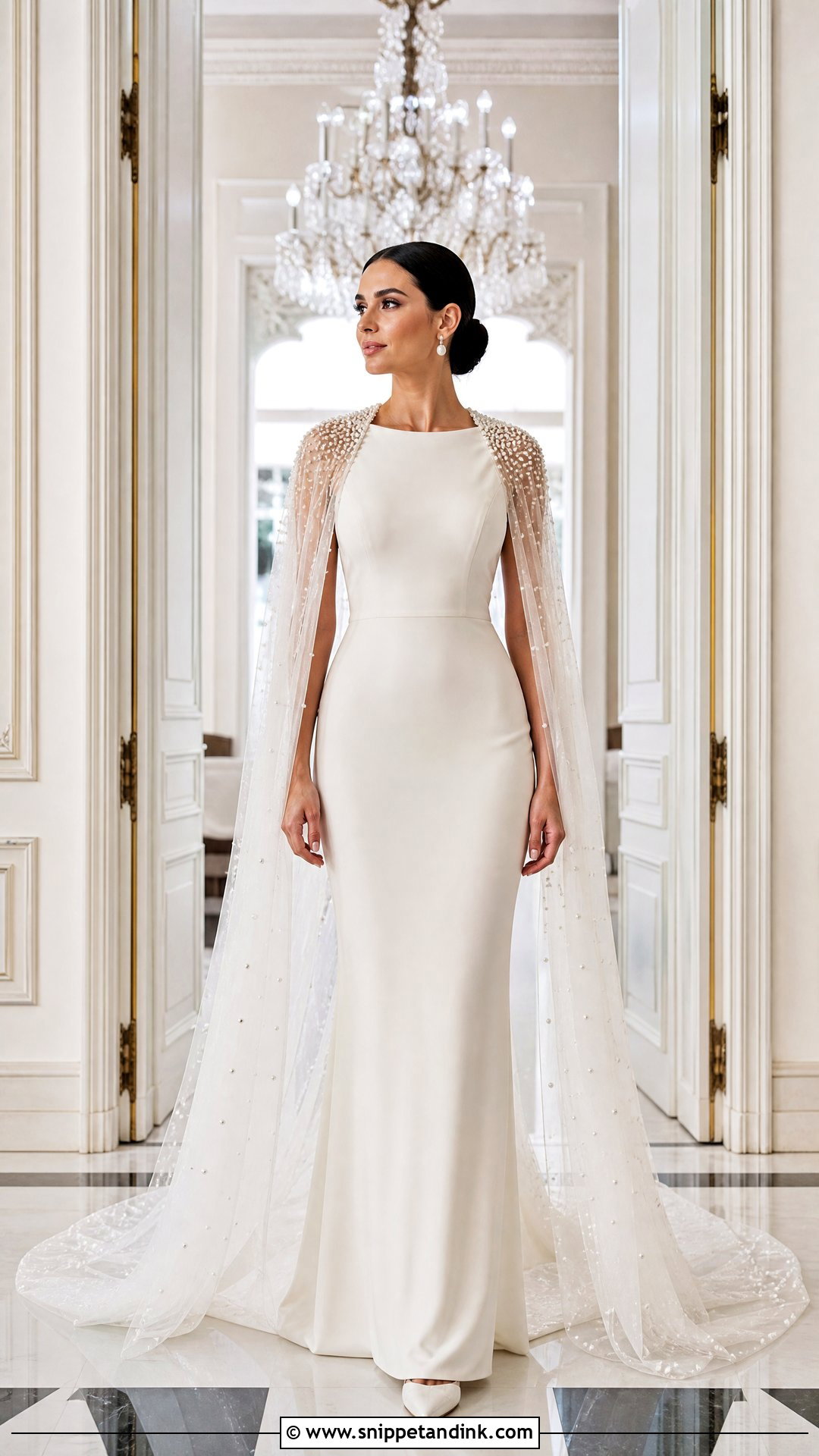 Cape Turkish Bridal Dress - Snippet and Ink - 25 Turkish Bridal Dresses