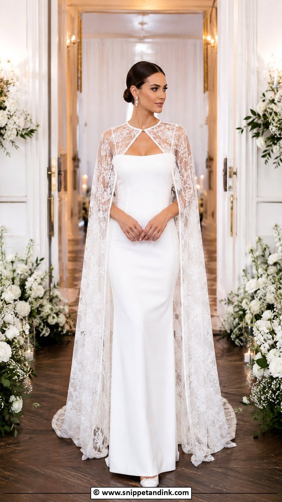 Cape Ugly Wedding Dress - Snippet and Ink - 30 Ugly Wedding Dress Ideas
