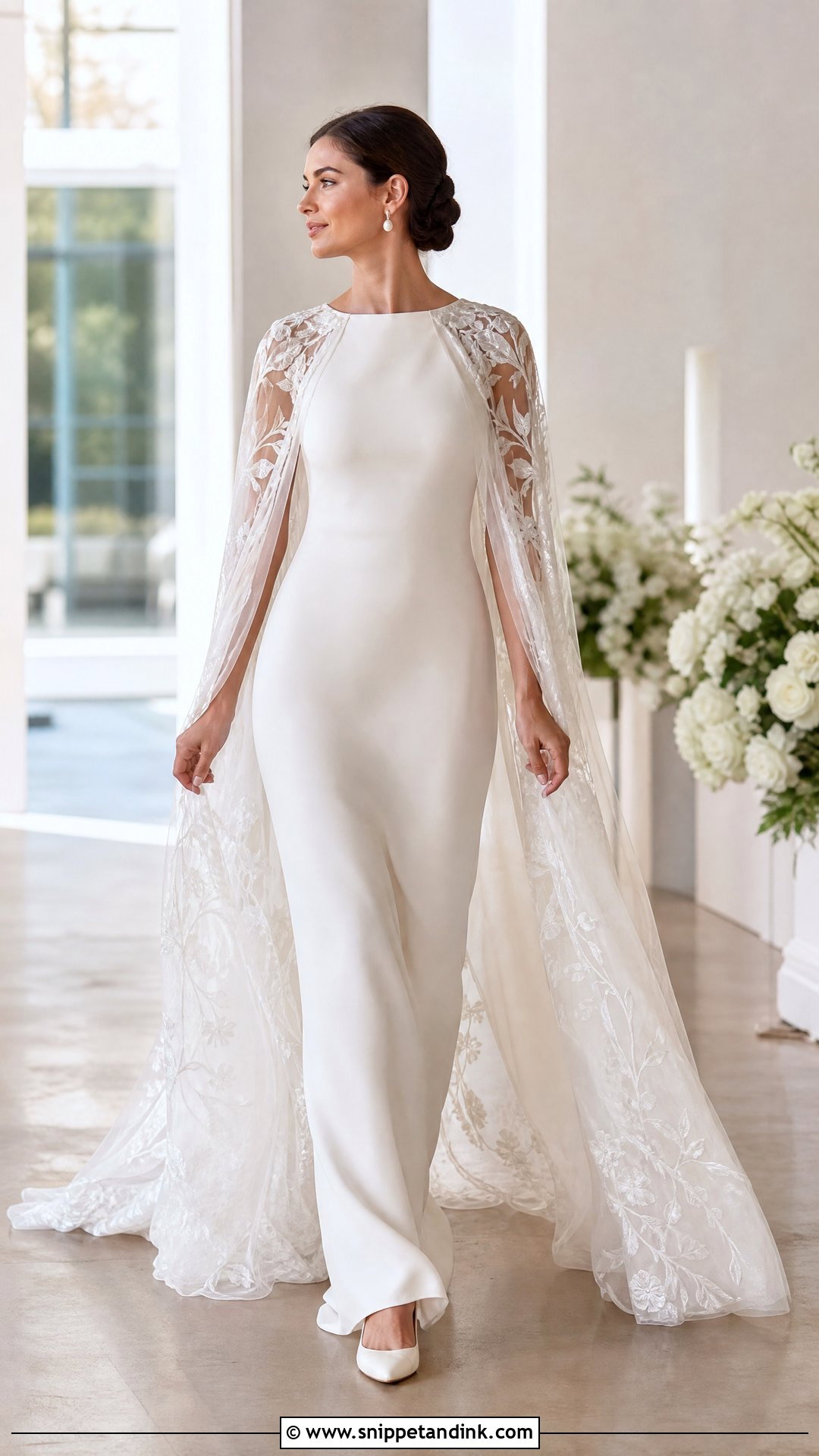 Cape Veil Wedding Couture - Snippet and Ink - 20 Wedding Couture Ideas