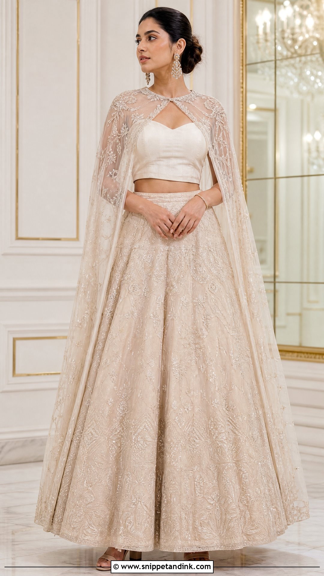 Cape Wedding Blouse Design - Snippet and Ink - 20 Wedding Blouse Design Ideas