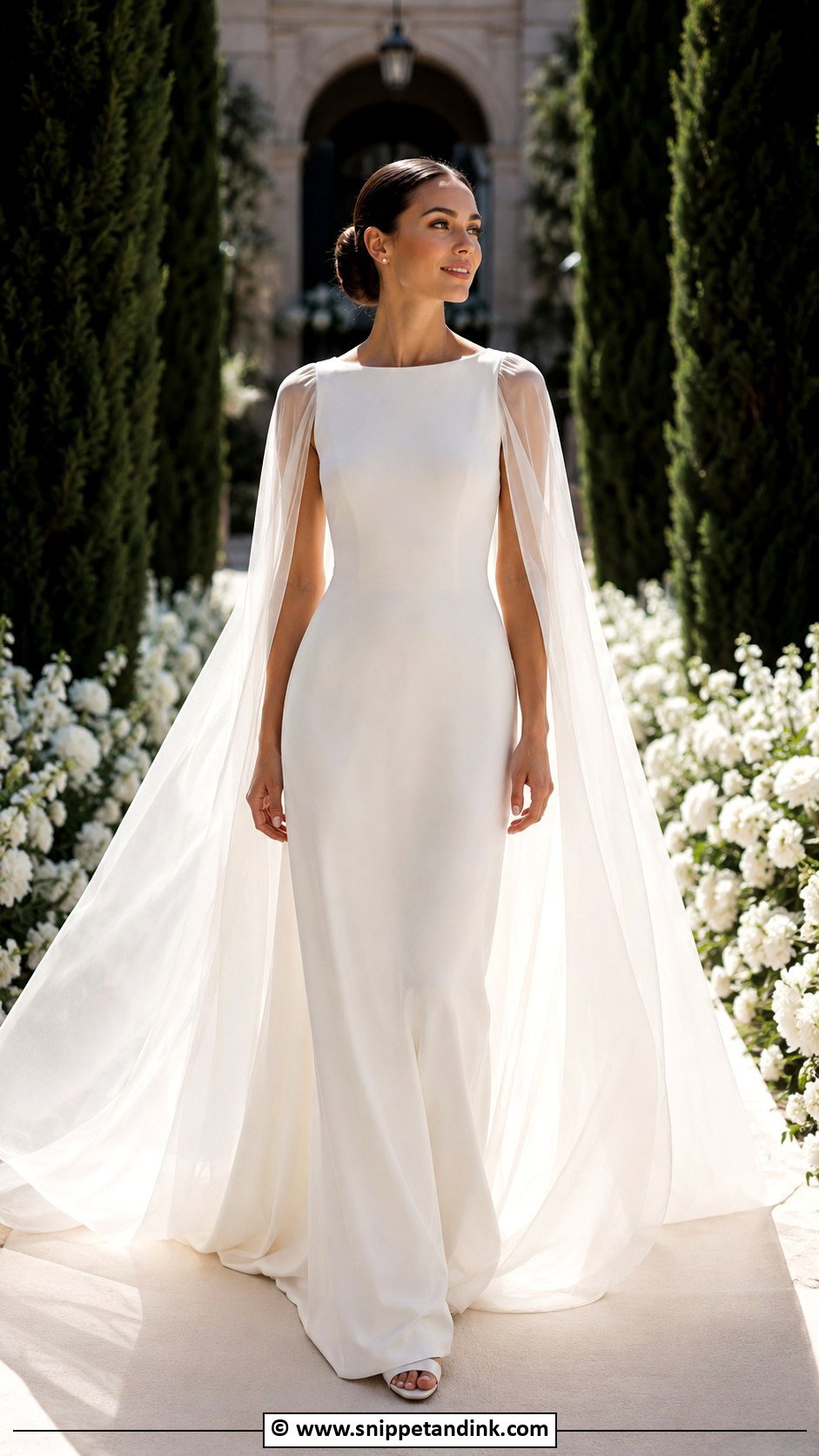 Cape Wedding Dress - Snippet and Ink - 30 Ethereal Wedding Dress Romantic Ideas