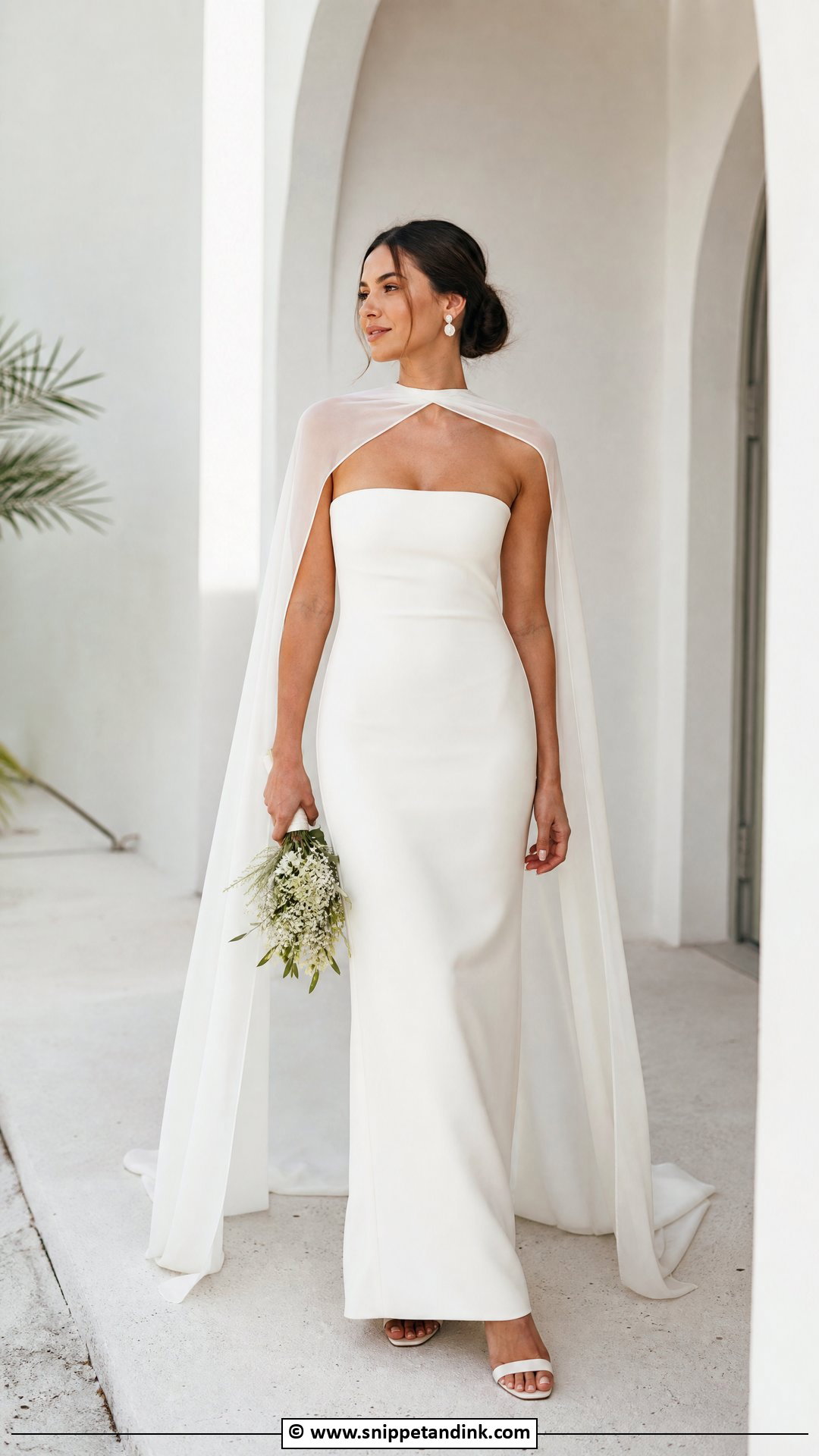 Cape Wedding Dress - Snippet and Ink - 35 2025 Wedding Dresses