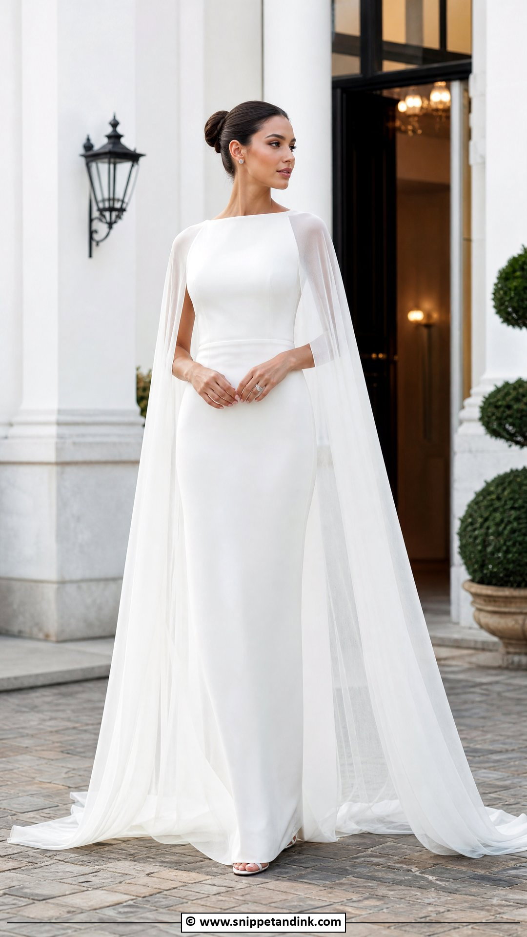 Cape Wedding Dress - Snippet and Ink - 35 Classy Wedding Dress Ideas