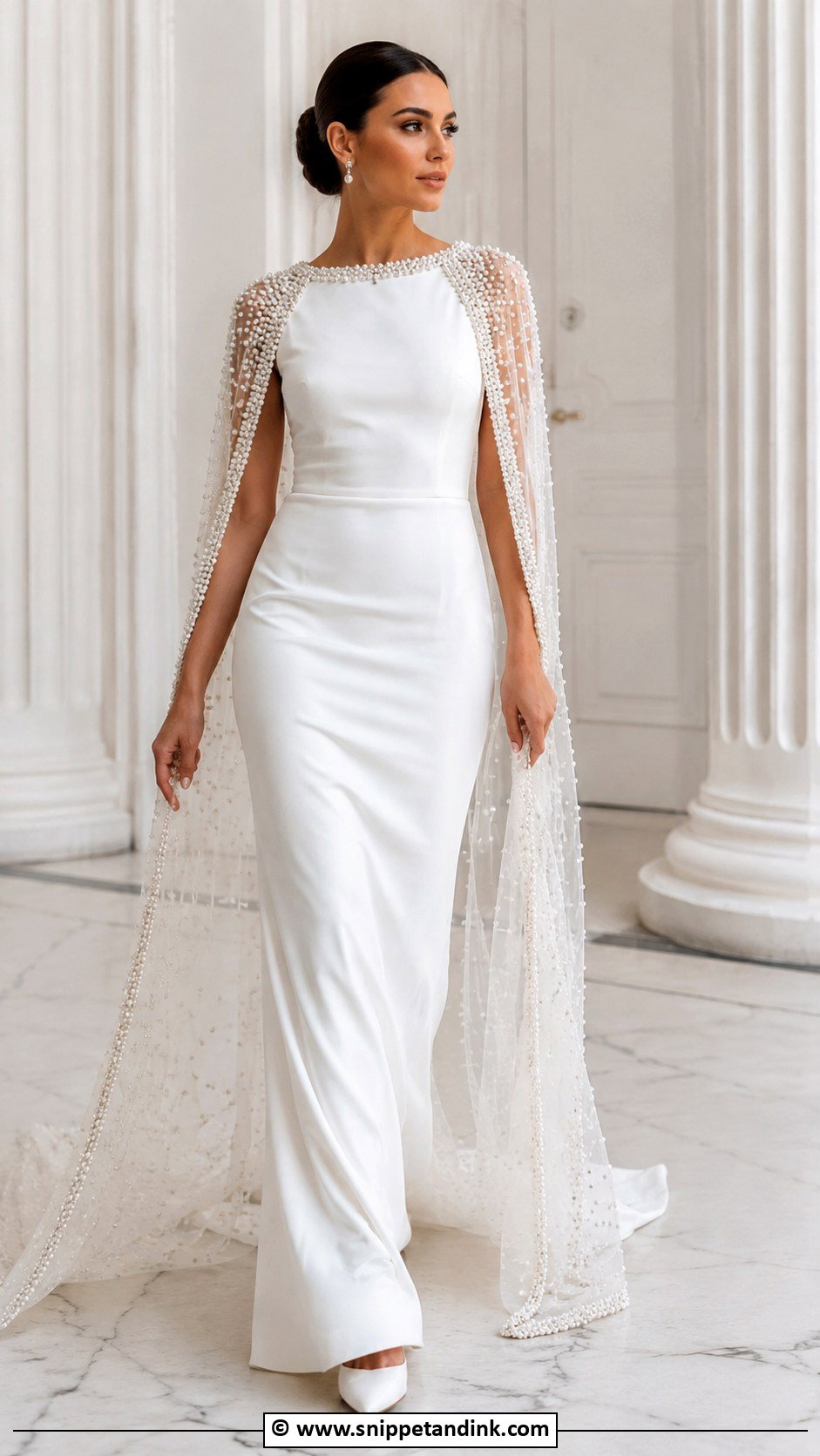 Cape Wedding Dress - Snippet and Ink - 25 Latest Designer Dresses for Wedding