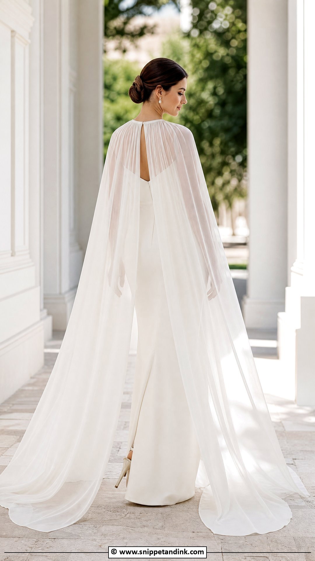 Cape Wedding Dress - Snippet and Ink - 35 Ethereal Wedding Dress Ideas