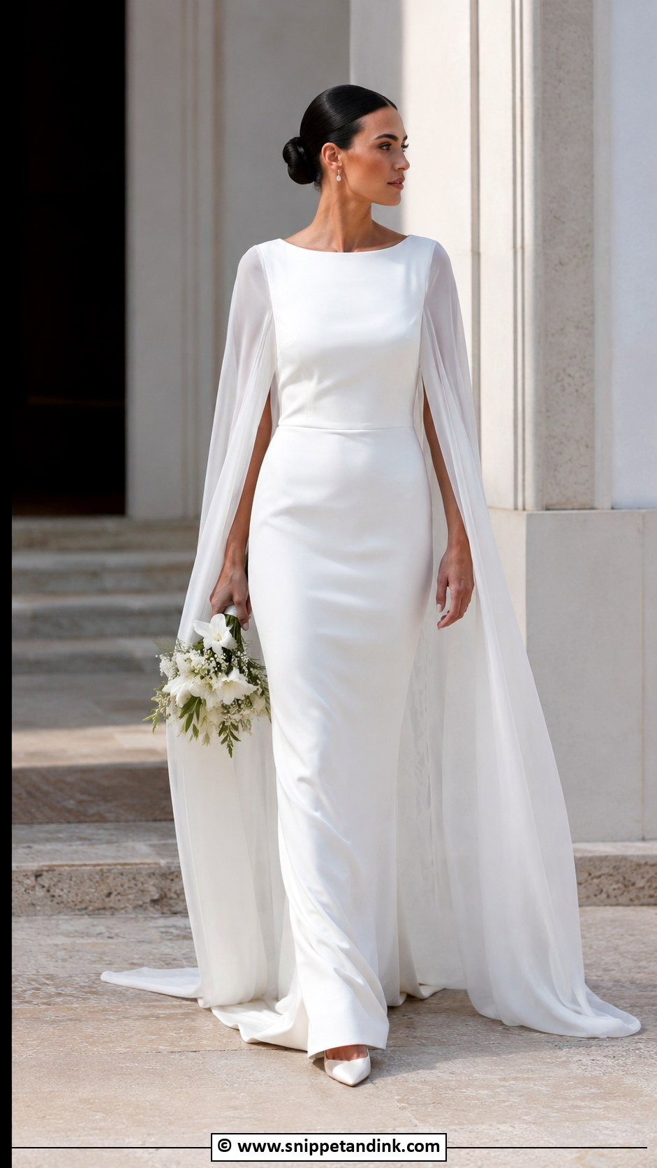 Cape Wedding Dress - Snippet and Ink - 35 Unique Wedding Dresses