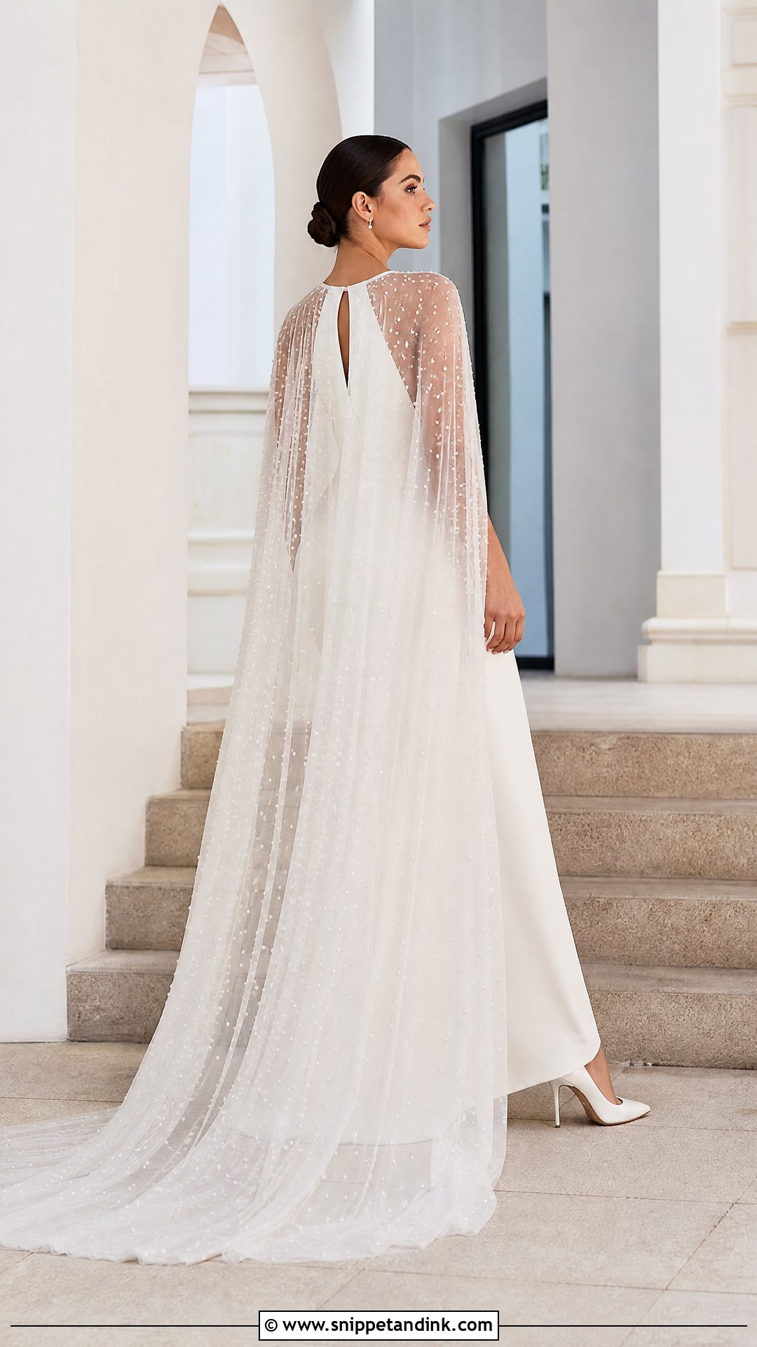 Cape Wedding Dress - Snippet and Ink - 25 Cool Wedding Dresses