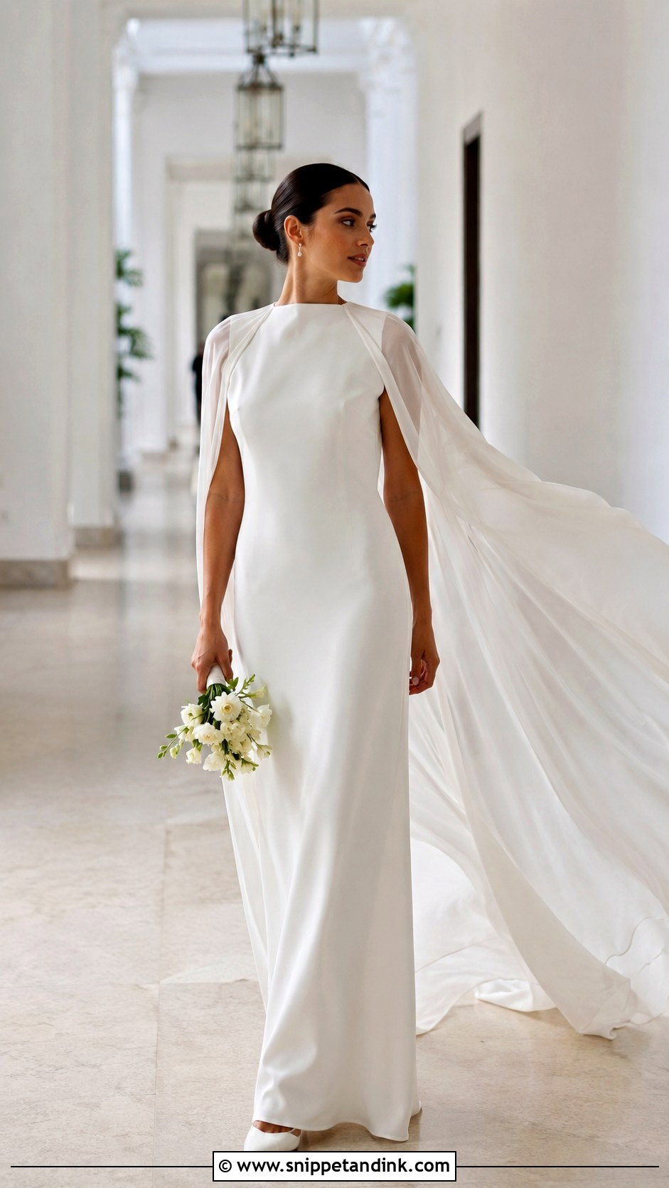 Cape Wedding Dress - Snippet and Ink - 25 Non Traditional Wedding Dresses