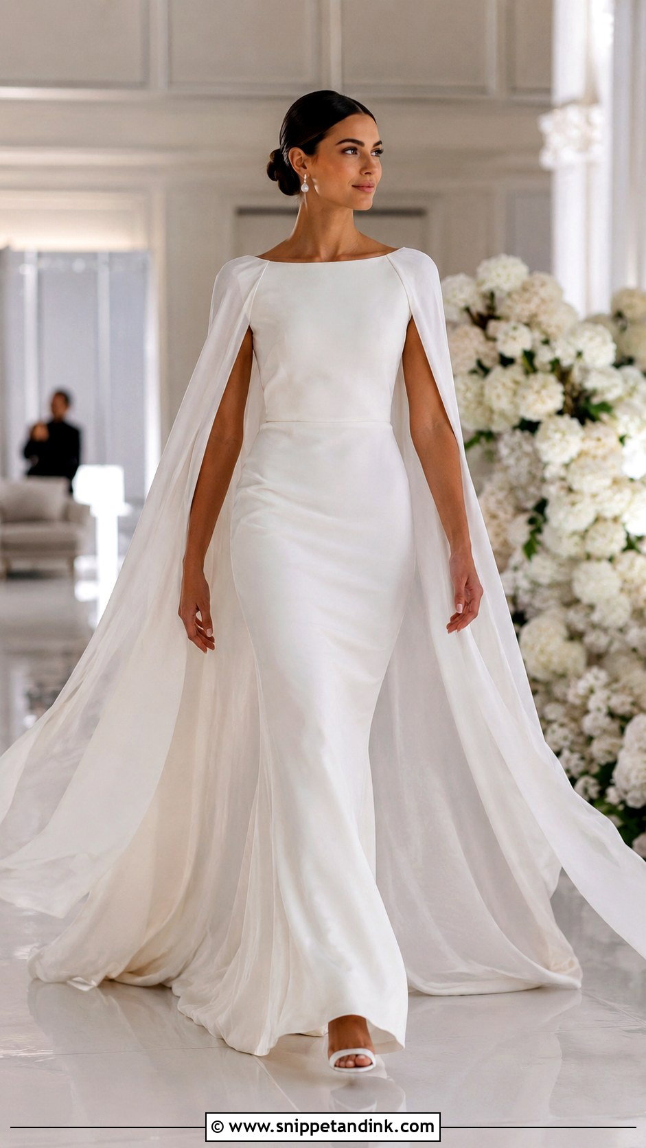 Cape Wedding Dress - Snippet and Ink - 30 Wedding Dress Design Ideas