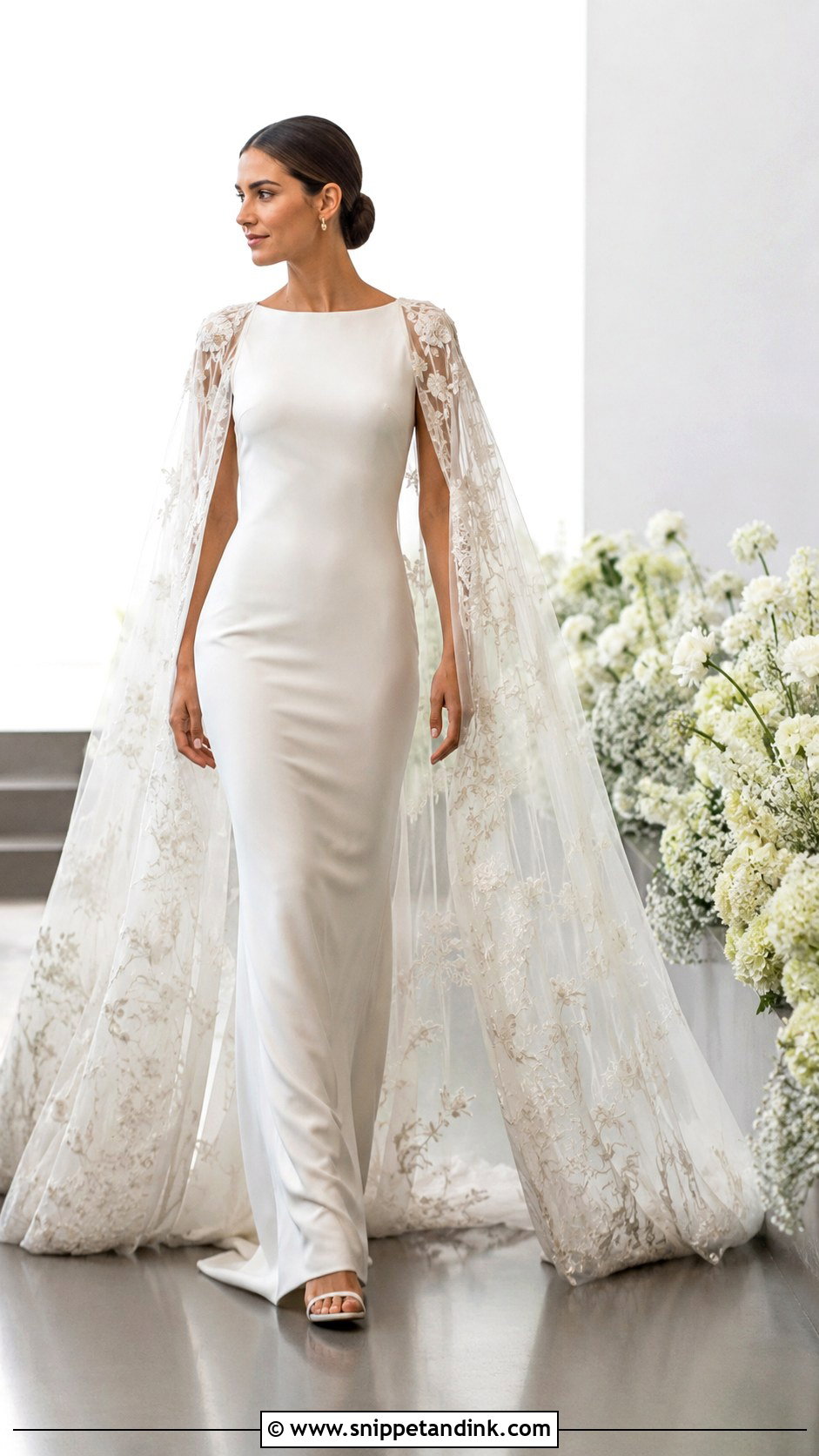 Cape Wedding Dress - Snippet and Ink - 20 Statement Wedding Dress Ideas