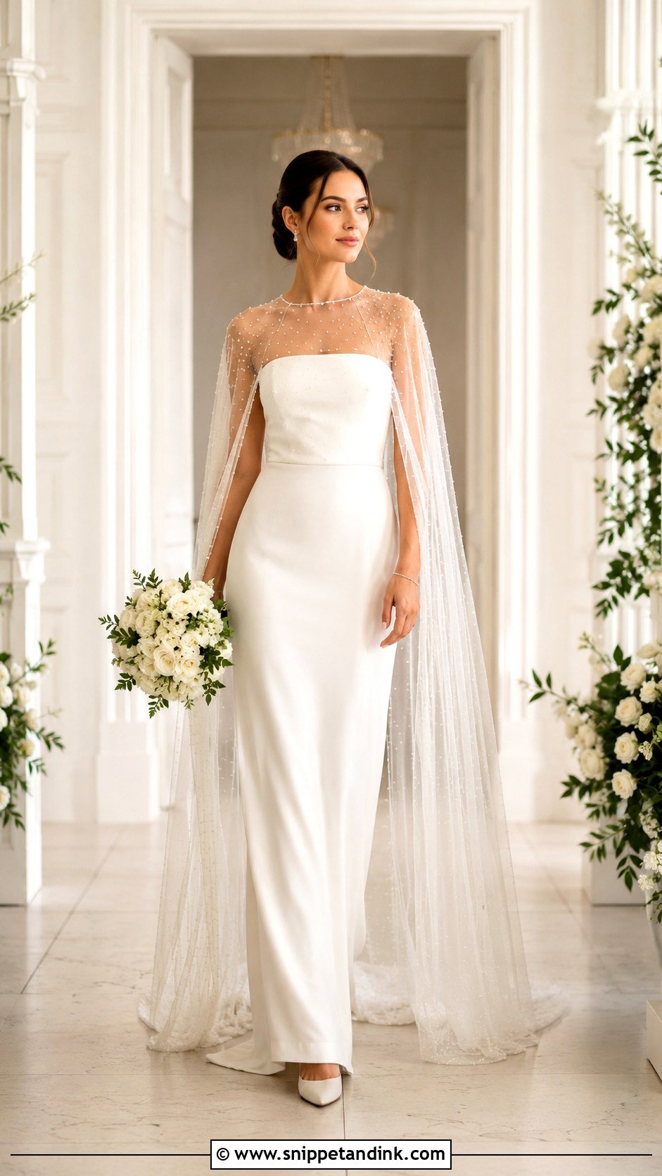 Cape Wedding Dress - Snippet and Ink - 25 Fun Wedding Dress Ideas