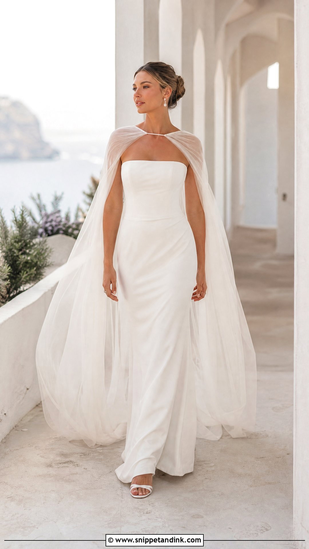 Cape Wedding Dress - Snippet and Ink - 25 Modern Elegant Wedding Dress Ideas