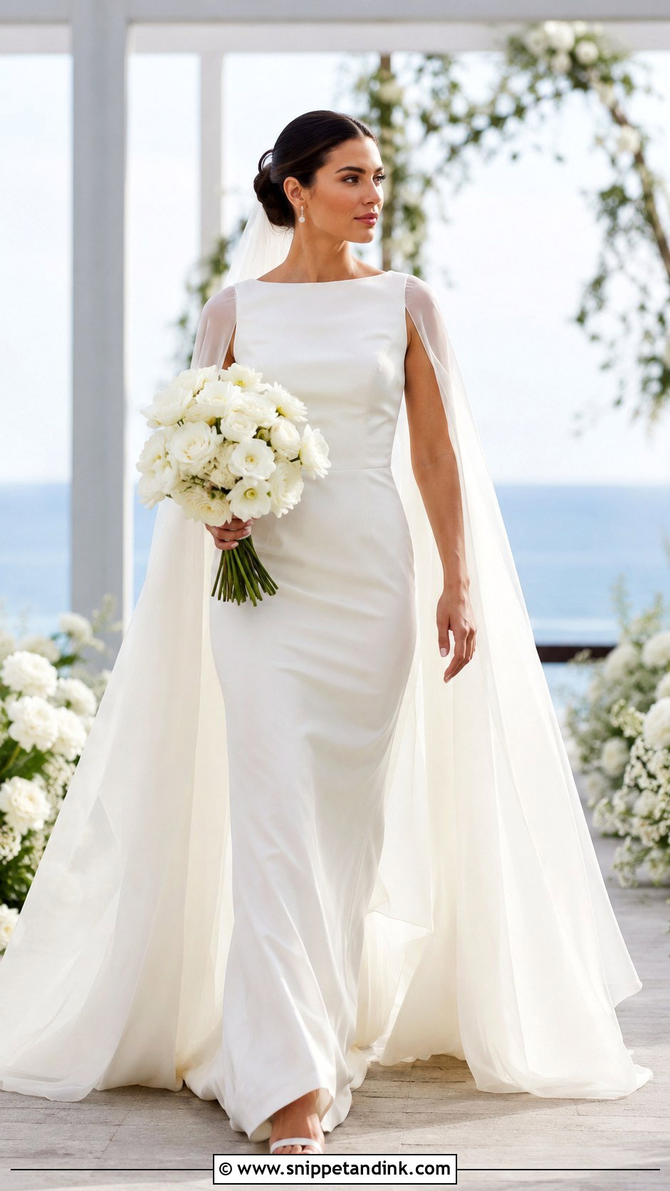 Cape Wedding Dress - Snippet and Ink - 25 Special Wedding Dress Ideas