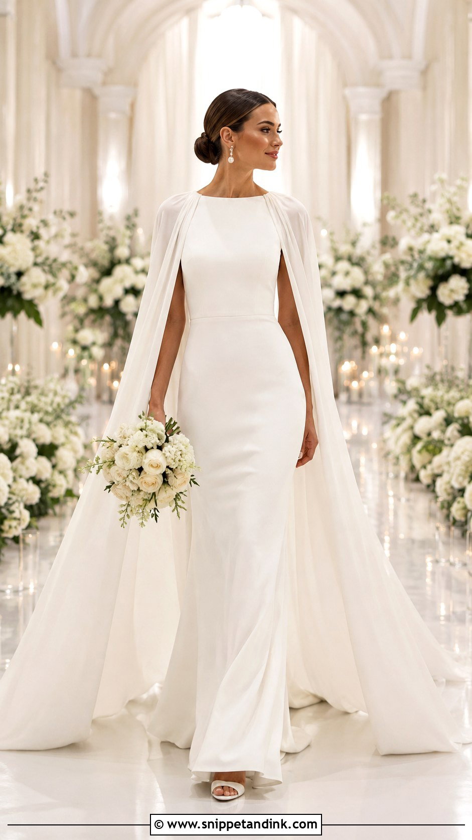 Cape Wedding Dress - Snippet and Ink - 25 Star Wars Wedding Dress Ideas
