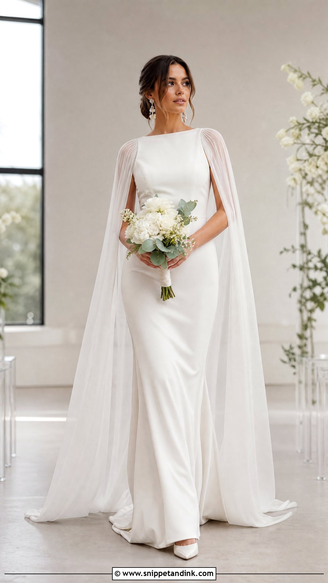 Cape Wedding Dress - Snippet and Ink - 25 Wedding Dresses 2026 Bride