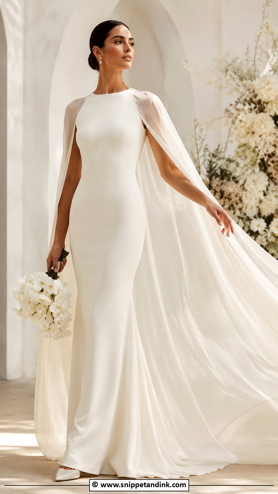 Cape Wedding Dress - Snippet and Ink - 25 Untraditional Wedding Dress Ideas