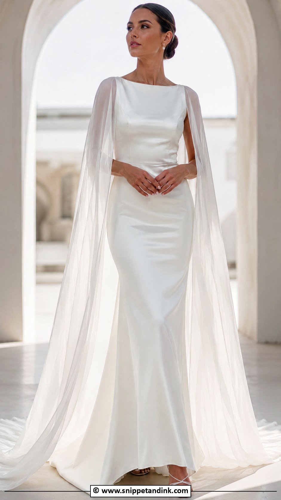 Cape Wedding Dress - Snippet and Ink - 30 Fairy Tale Wedding Dress Ideas