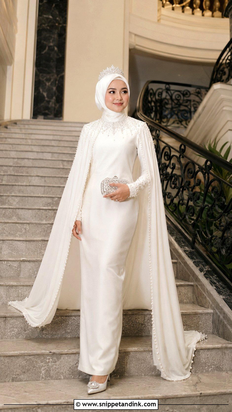 Cape Wedding Dress Hijab - Snippet and Ink - 20 Malaysia Wedding Dress Hijab Ideas