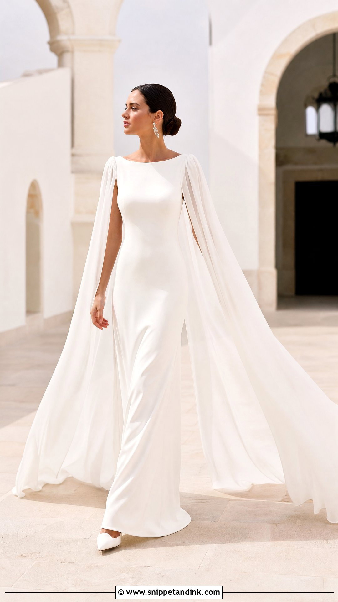 Cape Wedding Dress Sleeves - Snippet and Ink - 20 Wedding Dress Sleeves Types