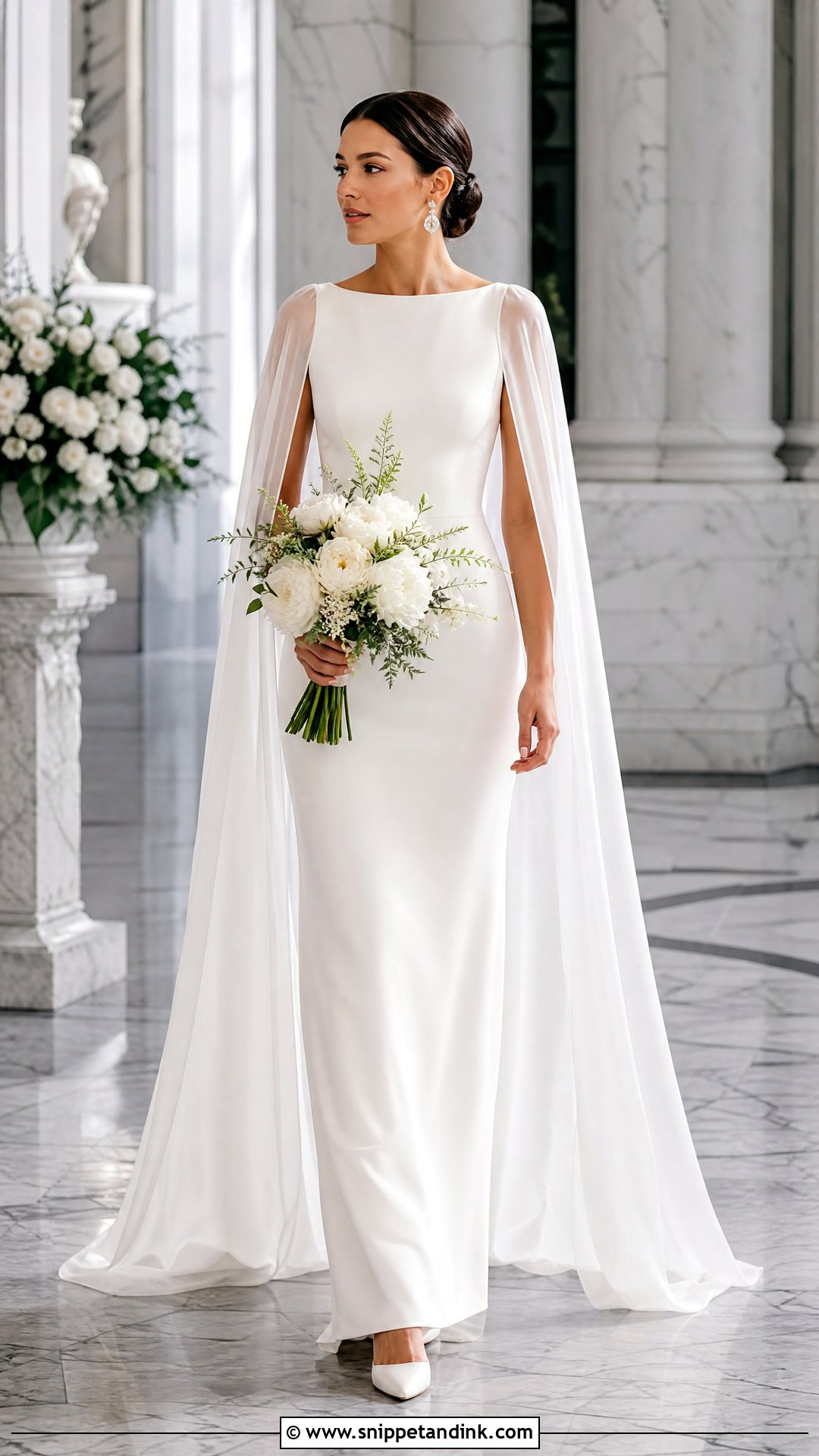 Cape Wedding Frock - Snippet and Ink - 20 Wedding Frocks the Bride Ideas