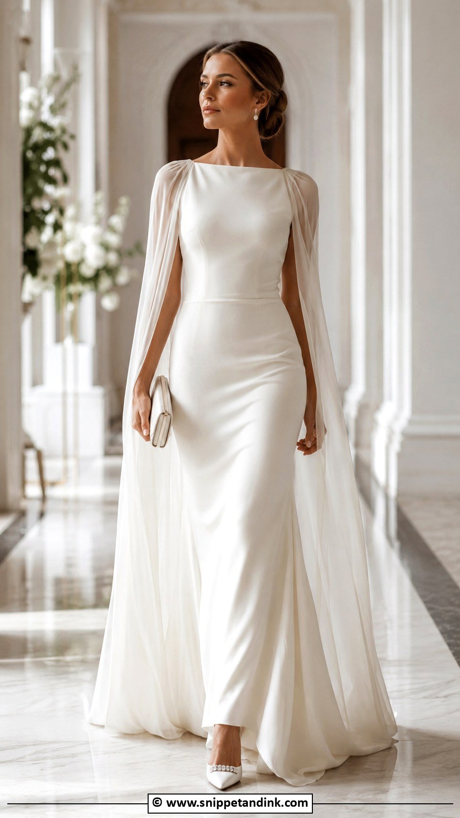 Cape Wedding Gown - Snippet and Ink - 30 Gown for Wedding Ideas