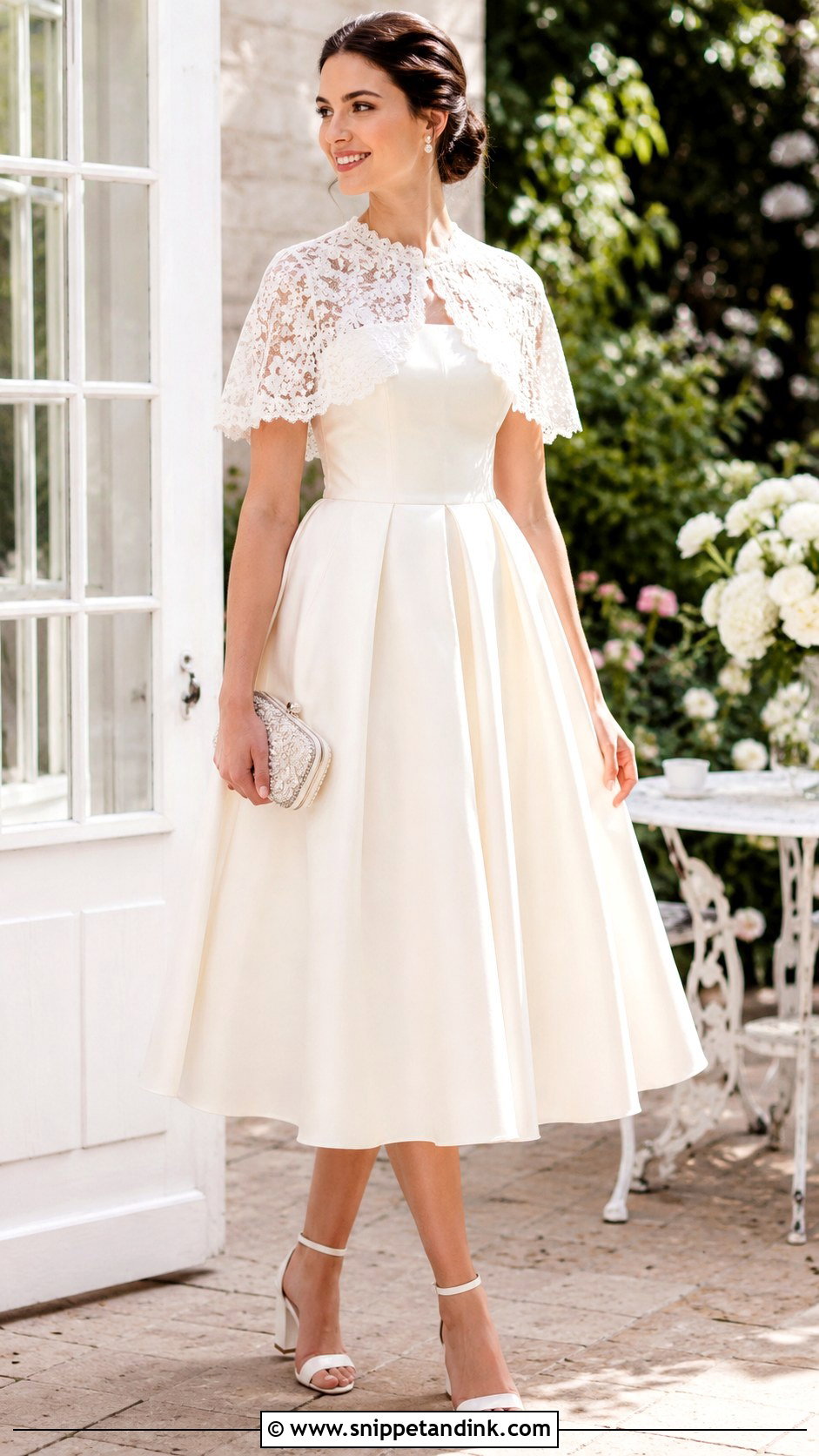 Capelet Wedding Dress Jacket - Snippet and Ink - 25 Wedding Dress Jacket Ideas