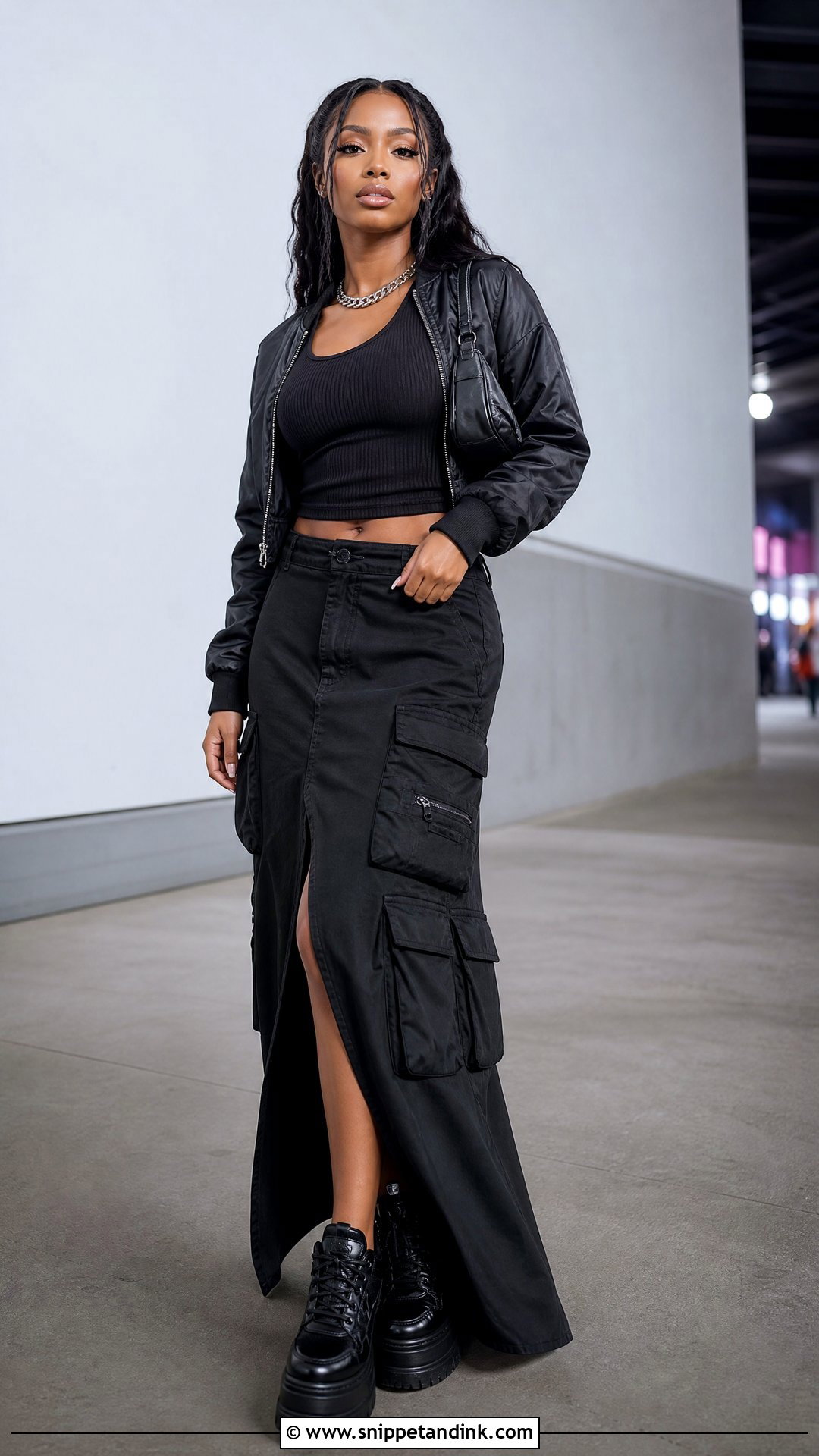 Cargo Skirt Usher Concert Outfit - Snippet and Ink - 20 Usher Outfit Ideas